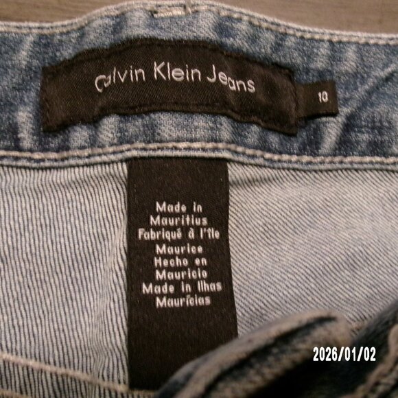 Calvin Klein Jeans Women's 10x30  Blue Boot Cut Medium Wash Denim Jeans - Picture 5 of 7